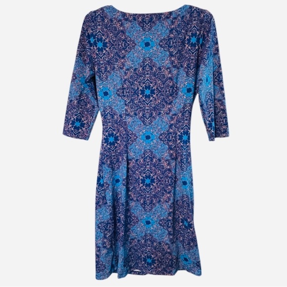 J. McLaughlin Blue Astor Tile dress - Picture 3 of 7